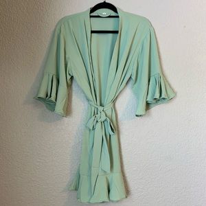 Sage green robe